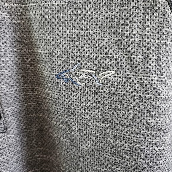 Greg Norman Collection Charcoal Zip-Up Sweater - Picture 3 of 6